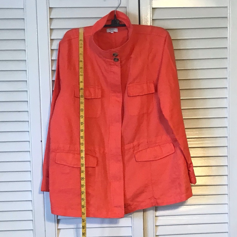 Crown & Ivy Orange Women's Jacket - Picture 2 of 7